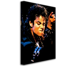 Michael Jackson-canvasprint: King of Pop, verbeterde afbeelding