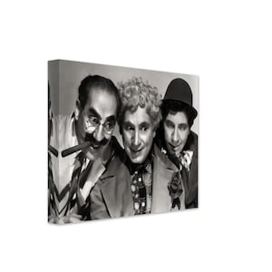 Marx Brothers Canvas, Vintage Photo - Iconic Marx Brothers Canvas Print - Groucho, Harpo, And Chico Marx UK, EU USA Domestic Shipping