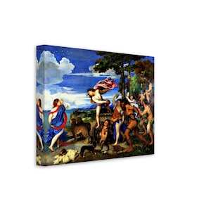 Titian Bacchus and Ariadne Canvas Print: Mythological Art