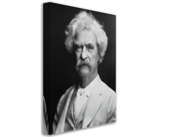 Mark Twain Canvas Print: American Writer Portrait