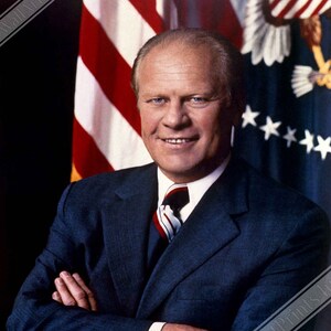 Gerald Ford Portrait Poster: 38th US President, Vintage Photo Print