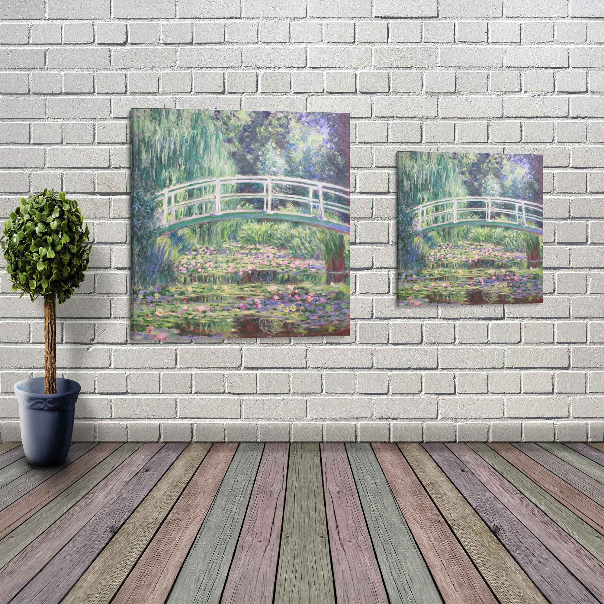 Monet Water Lily Pond Canvas Print: Japanese Bridge Art - Etsy