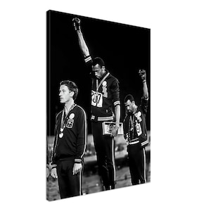 Black Power Canvas, Famous Photo Print From 1968, Black Power Salute Canvas, Vintage Wall Art