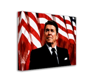 Ronald Reagan Canvas Print: 40th President, Iconic Photo