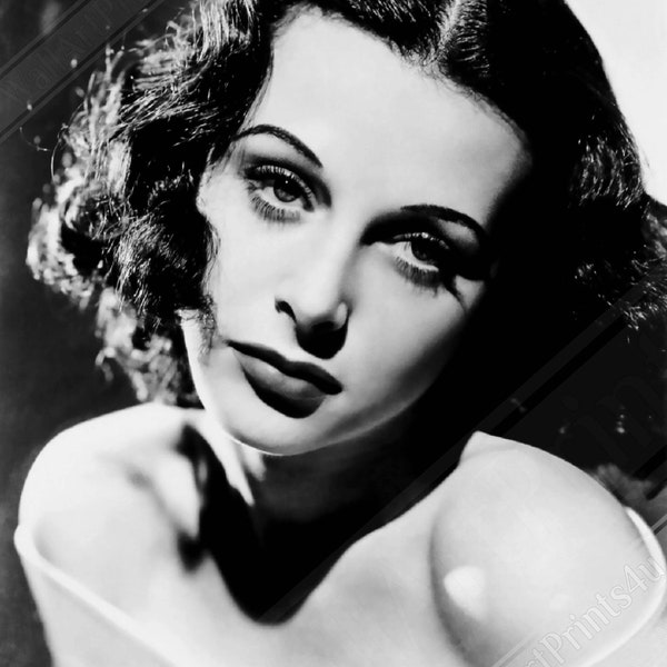 Hedy Lamarr Poster, Most Beautiful Ever To Appear In Films, Vintage Photo - Iconic Hedy Lamarr Print - Hollywood Silver Screen Star