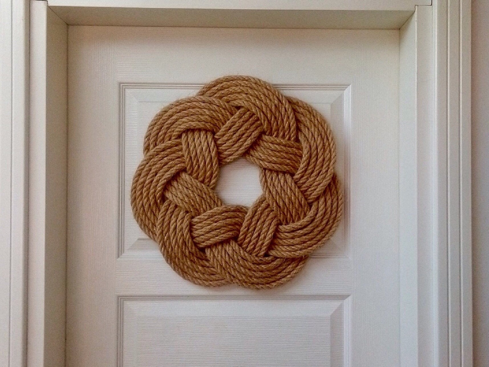 Handmade Sailor's Knot Wreath 12 mm Sisal Hemp Rope Etsy