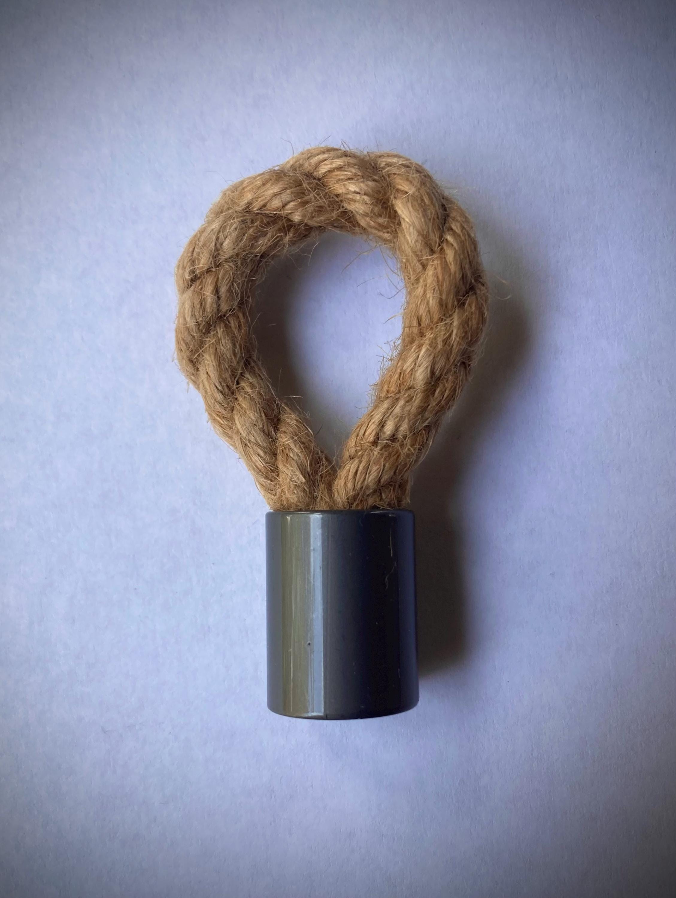 Jute Rope Drawer Pulls With Brass Hoop: Nautical Beach House Hardware ...