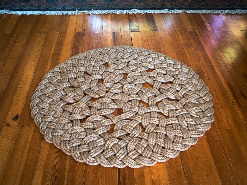 Handmade Decorative Rope Rug Indoor Outdoor Washable Circular Etsy