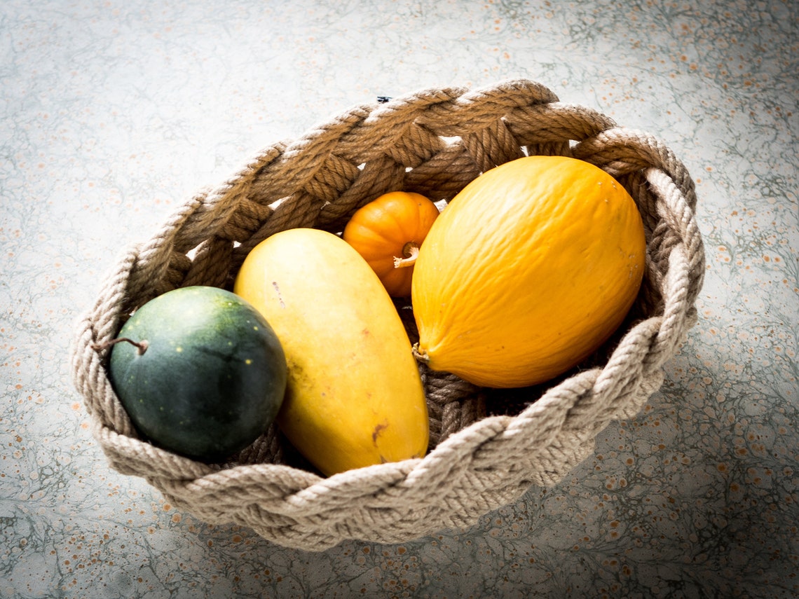 Large Nautical Rope Bowl Handmade Nautical Decor Nautical Etsy