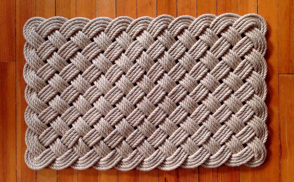 Handmade Nautical Rope Doormat, Braided Woven Entry Rug - Etsy