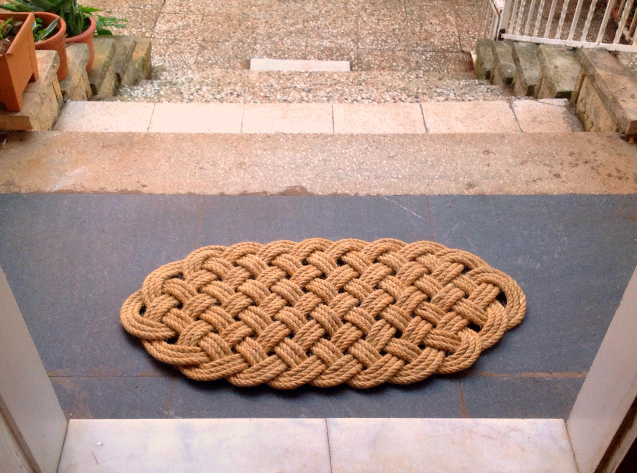 Handmade Decorative Sisal Rope Doormat Outdoor Mat Sailing Etsy