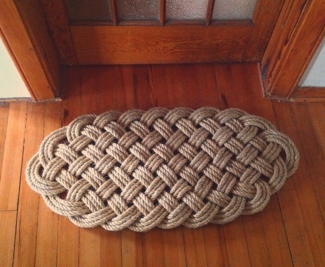 Handmade Decorative Sisal Rope Doormat Outdoor Mat Sailing Etsy