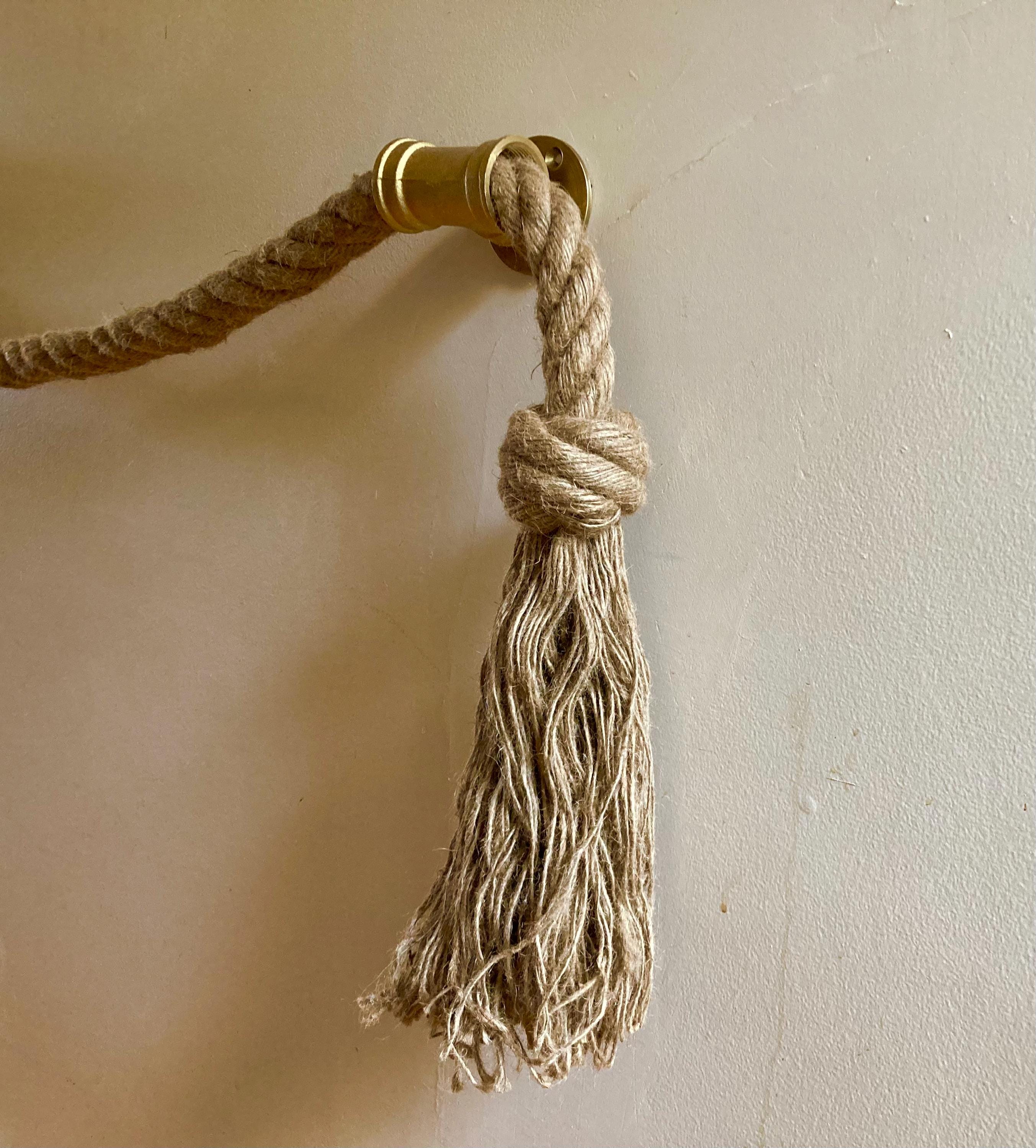 Nautical Rope Handrail With Brass Pulleys | Luxury Artisan Stair ...