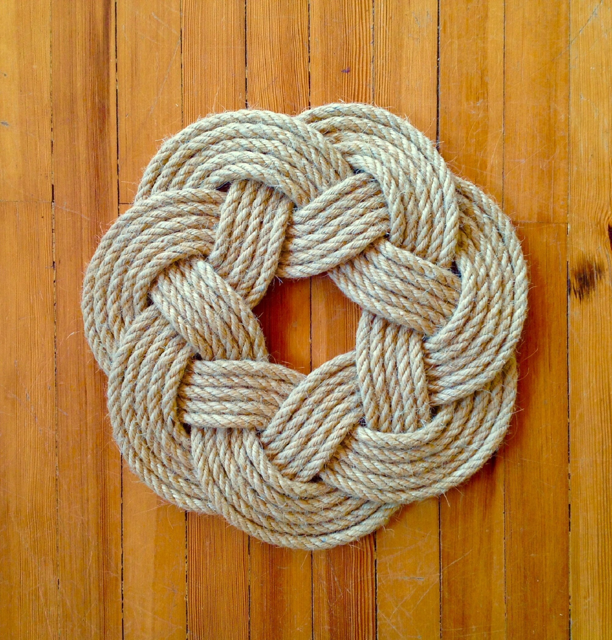 Handmade Sailor's Knot Wreath 12 mm Sisal Hemp Rope Etsy