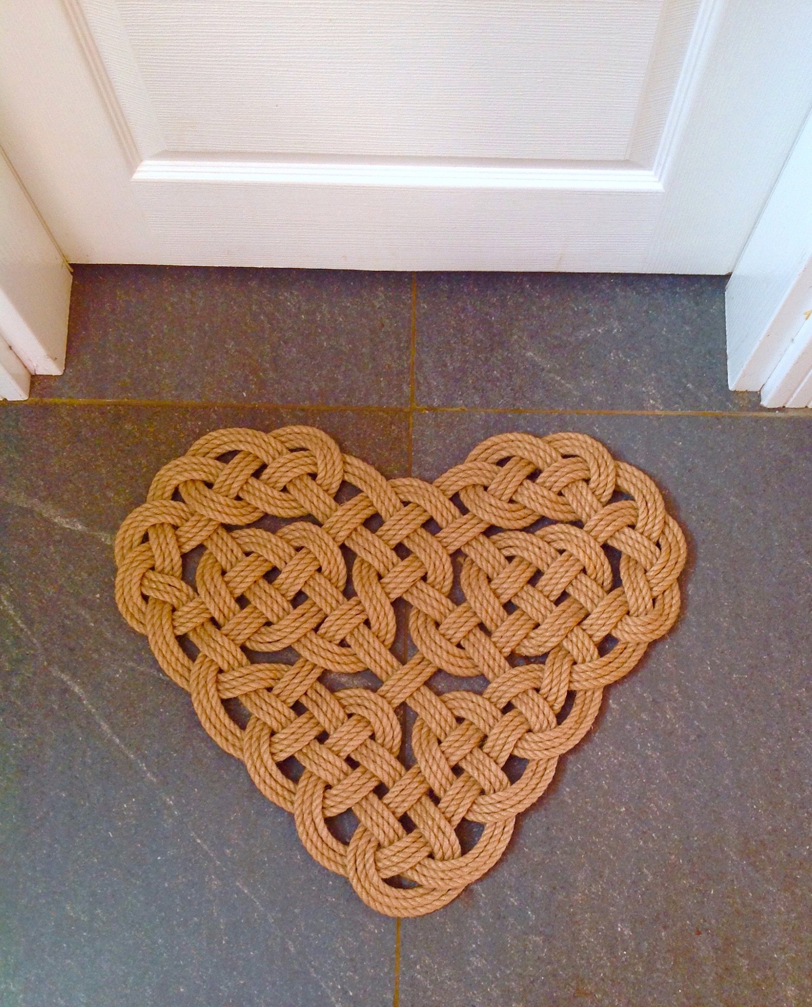 Handmade Heart Shaped Doormat Decorative Bathroom Mat Indoor Etsy