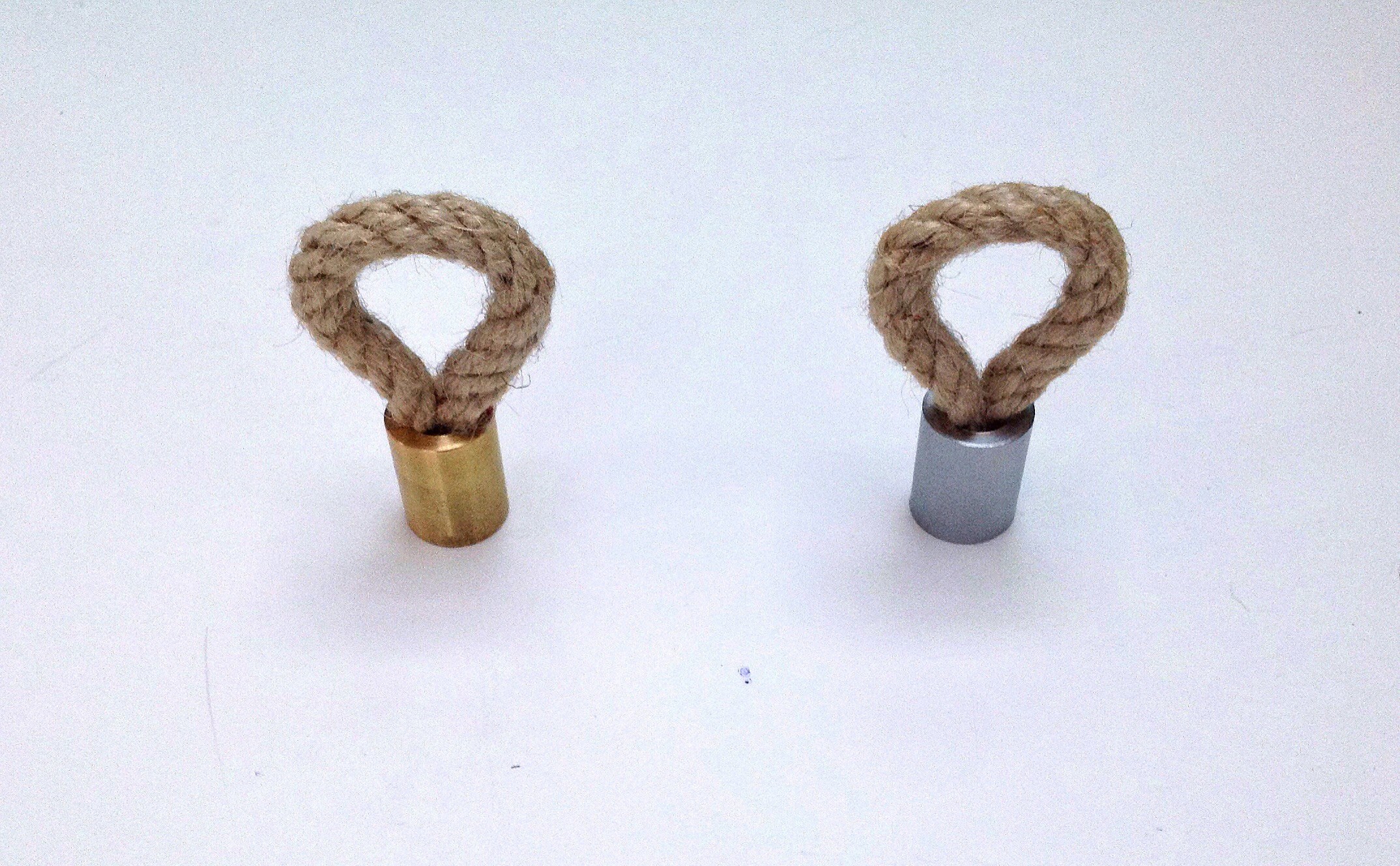 Nautical Rope Drawer Pulls Brass & Nickel Satin Drawer Pulls Etsy