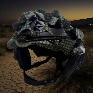 Desert Night Camo Tactical High Cut Helmet Scrim