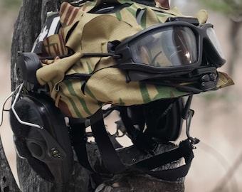 Casco táctico de camuflaje de corte alto con pinceladas de Rodesia