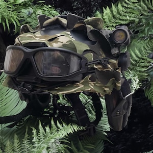 Tiger Stripe Camo Tactical High Cut Helmet Scrim