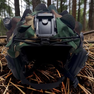M81 Woodland Camo Tactical High Cut Helmet Scrim