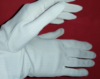 Französische Vintage Handschuhe, in weiß