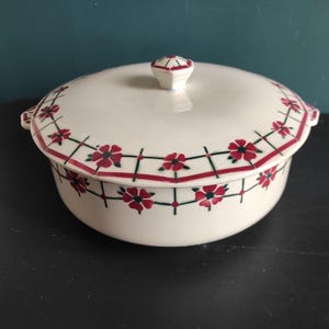 Waza do zupy z francuskiej porcelany, Céranord St. Amand, mod. Monika