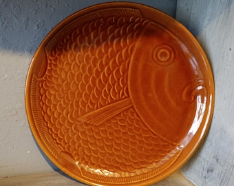 Vintage Portuguese fish plate