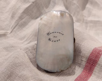 Antique French mother-of-pearl purse