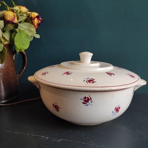 Waza do zupy z francuskiej porcelany, Sarreguemines
