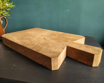 Vintage French large wooden chopping board