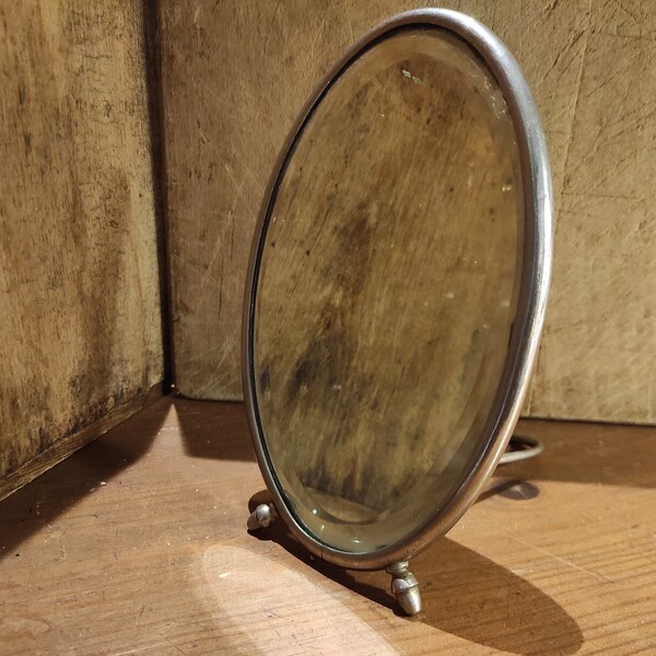 Petit miroir ovale vintage français