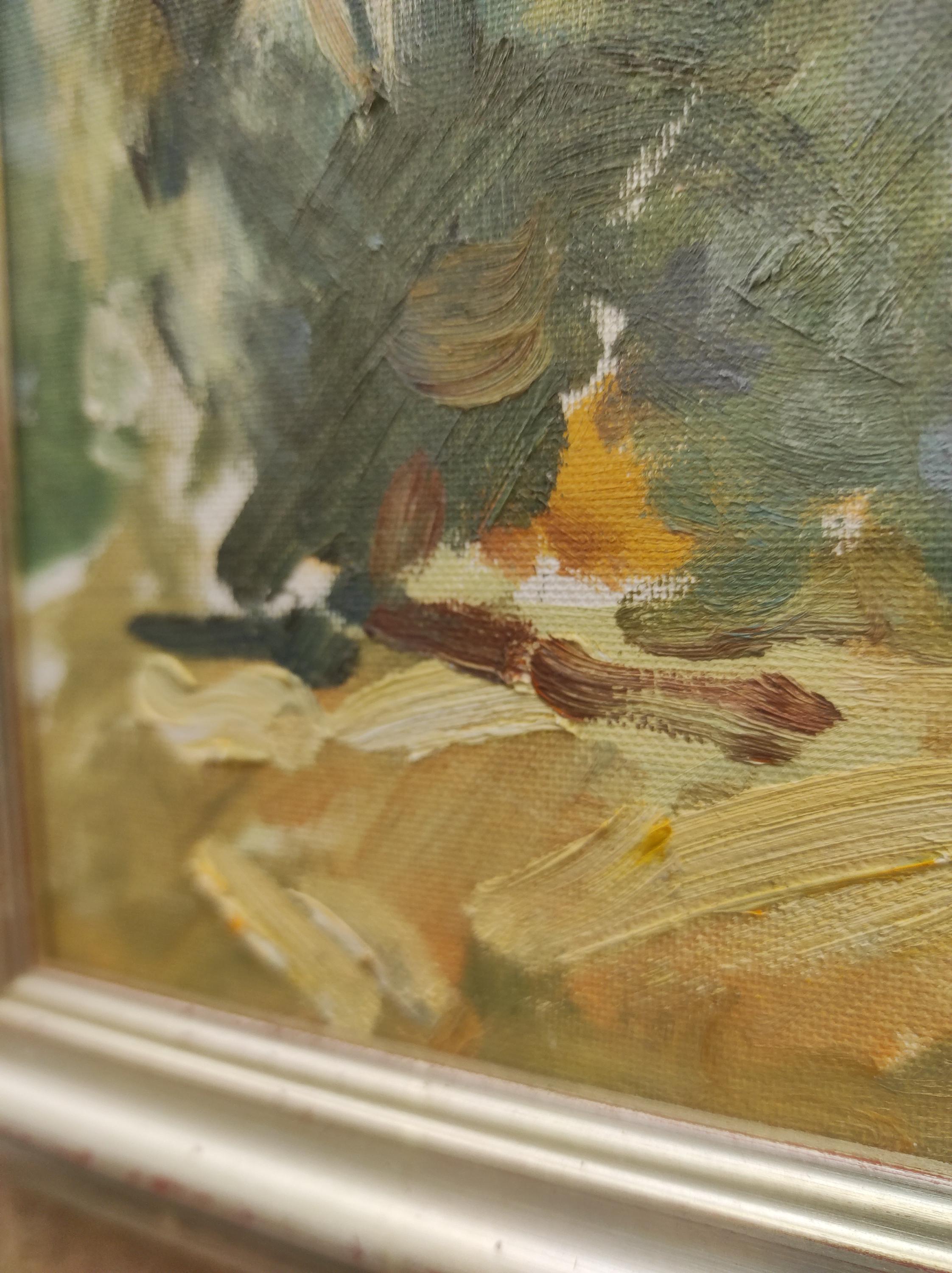 フランス　ヴィンテージ　油絵 フランス製 額絵 ヴィンテージ調｜インテリア専門店エルジュエル