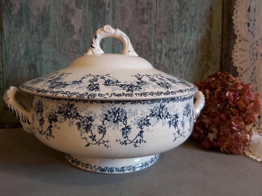 Beau Millésime Français Soupe Tureen, Fin Xixe Siècle, d'emile Bourgeois