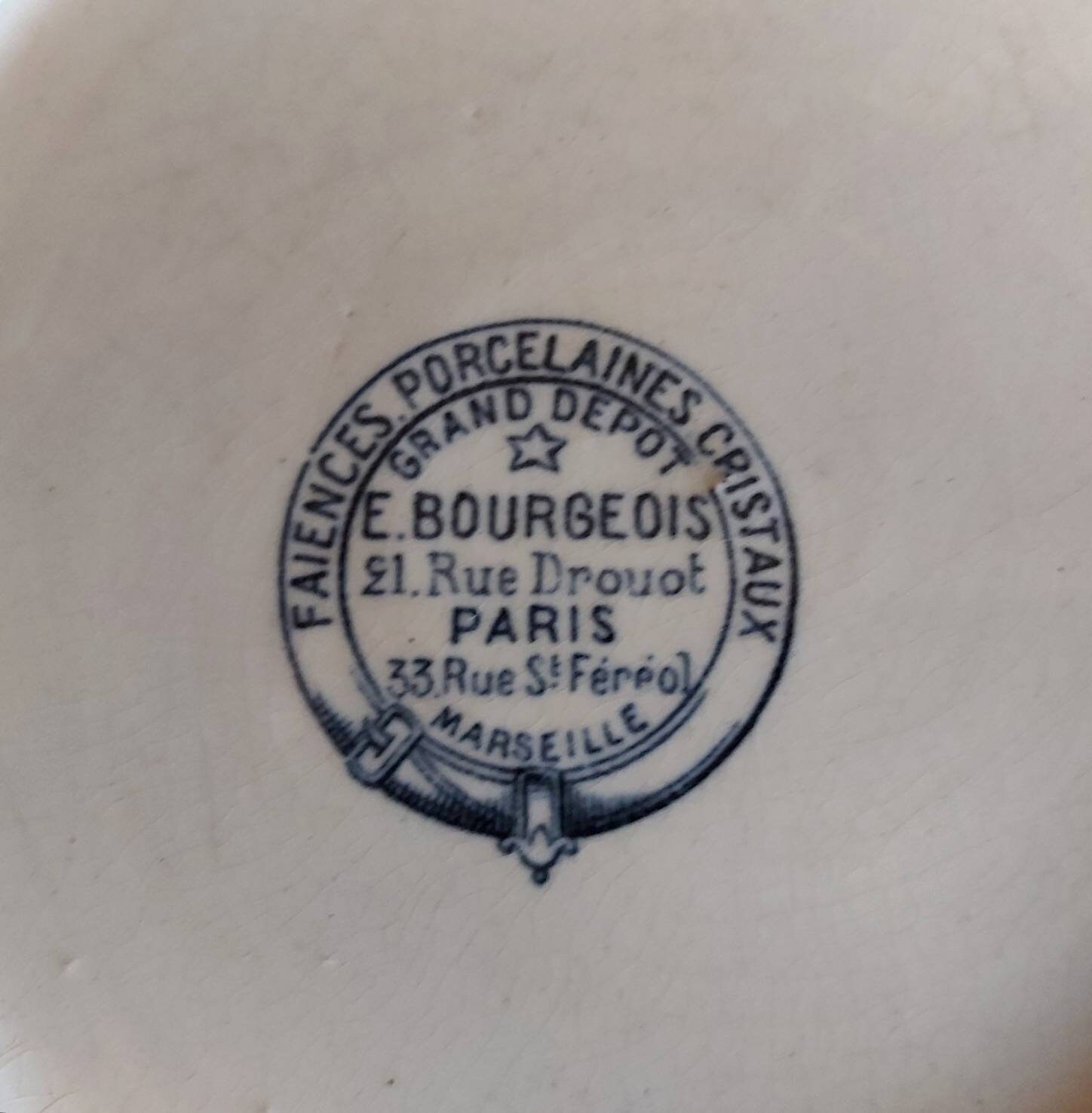Soupière Vintage Alton British Anchor – Rouge, Porcelaine, 1884, Avec Couvercle
