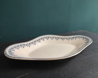 French vintage snack plate, Longwy, mod. Bordeaux