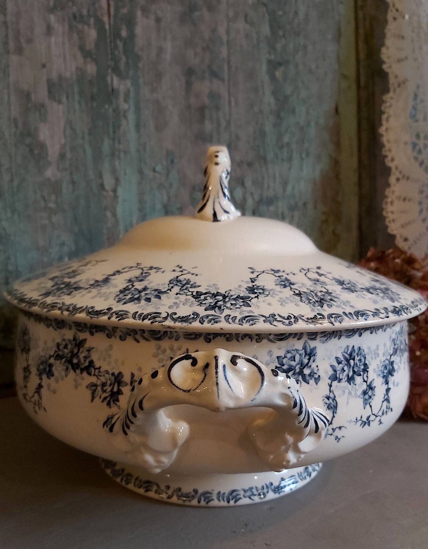 Set Thé Porcelaine Vintage Alton British Anchor England Est. 1884