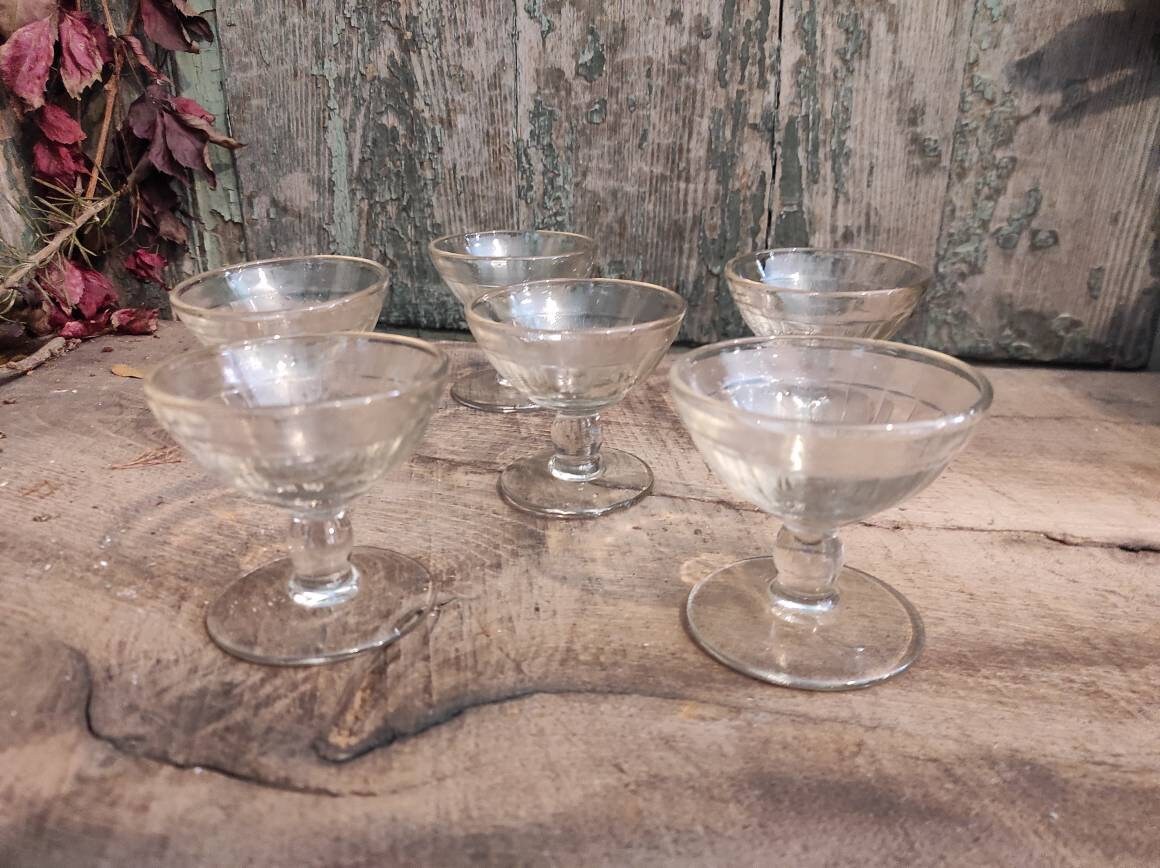 ビンテージ フランス ワイングラス ビストロ 5個セット