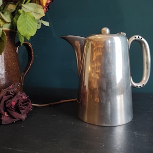 Vintage silver on copper tea pot, L.D. & Co, Sheffield
