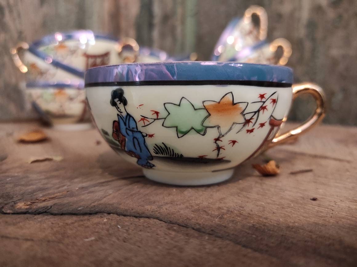 Lot de 10 Tasses Chinoises Vintage