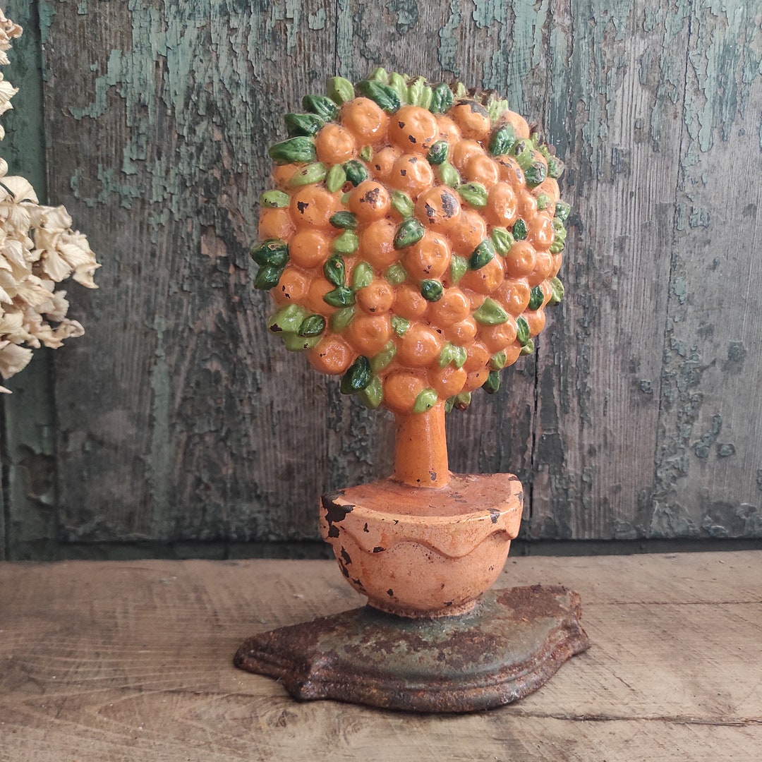 Orange Tree Spring Garden Bookends