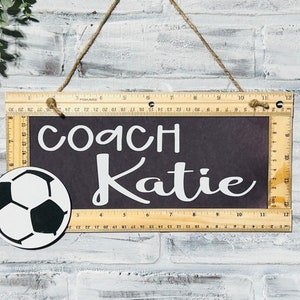 Best Coach Gift, Teacher Gift, Coach Appreciation Gift, Classroom Decor, Personalized Soccer Coach Gift, End of Season Gift, Teacher Coach