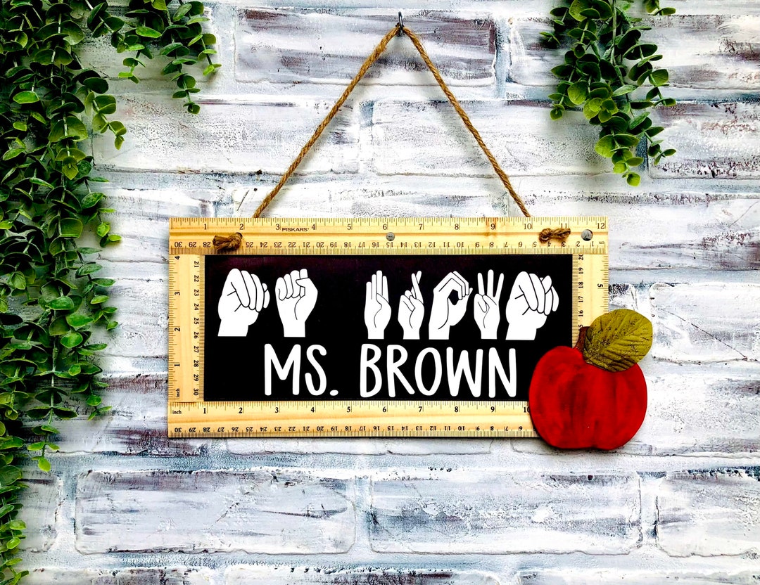 ASL Teacher Gift, Sign Language Teacher Appreciation Gift, Teacher