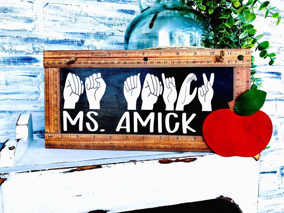 ASL Teacher Gift, Sign Language Teacher Appreciation Gift, Teacher