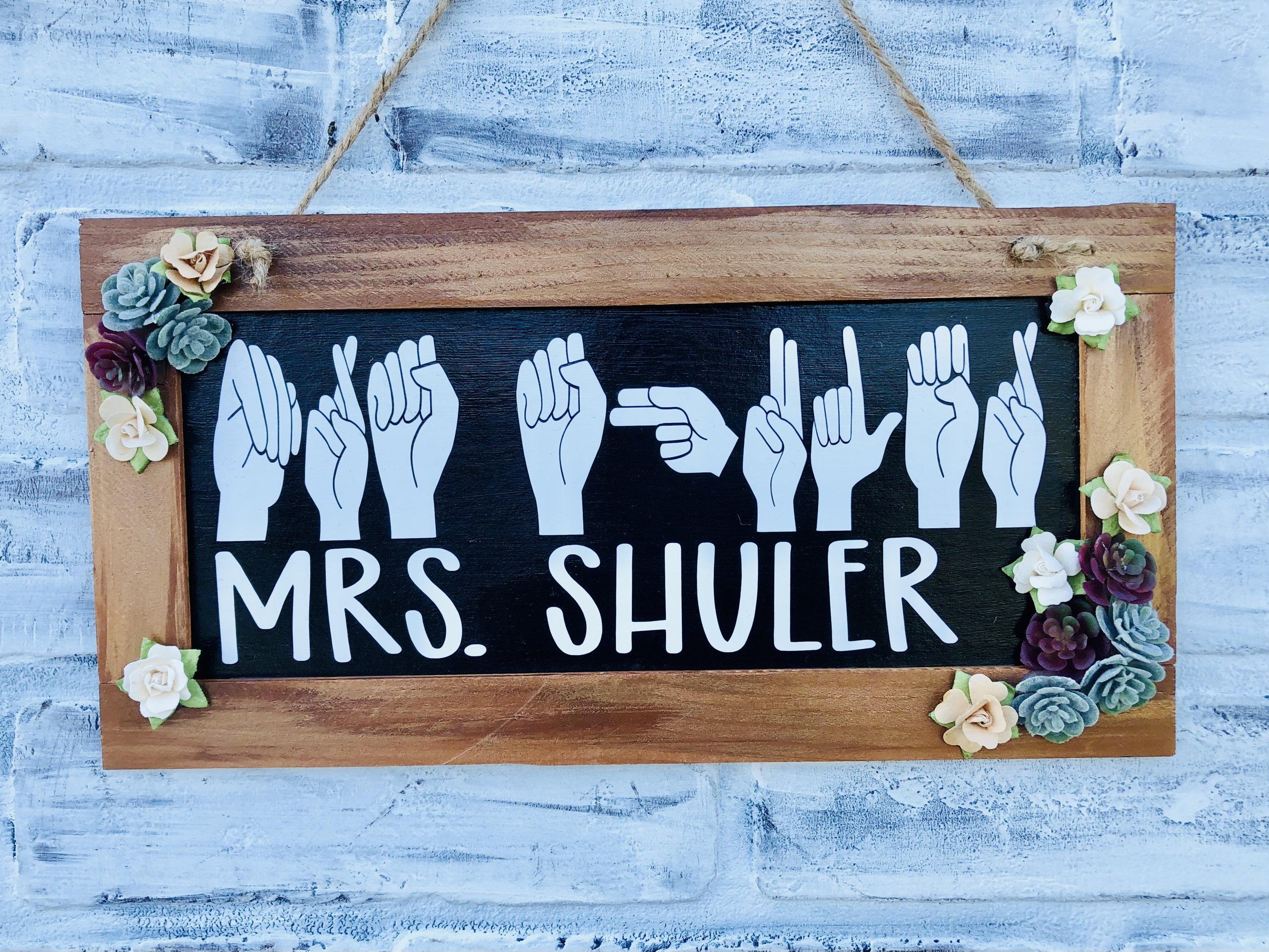 ASL Teacher Gift, Sign Language Teacher Appreciation Gift, Teacher