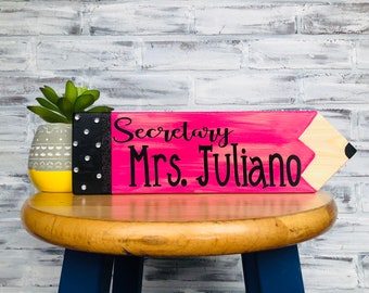 Personalized Secretary Gift, Gift for Administration, Secretary Appreciation, End of Year Gift, Secretary Sign, Administrative Week, Office