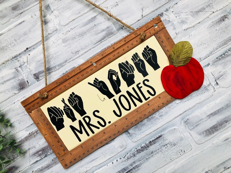ASL Teacher Gift Sign Language Teacher Appreciation Gift Etsy