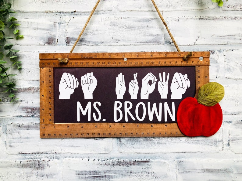 ASL Teacher Gift Sign Language Teacher Appreciation Gift Etsy