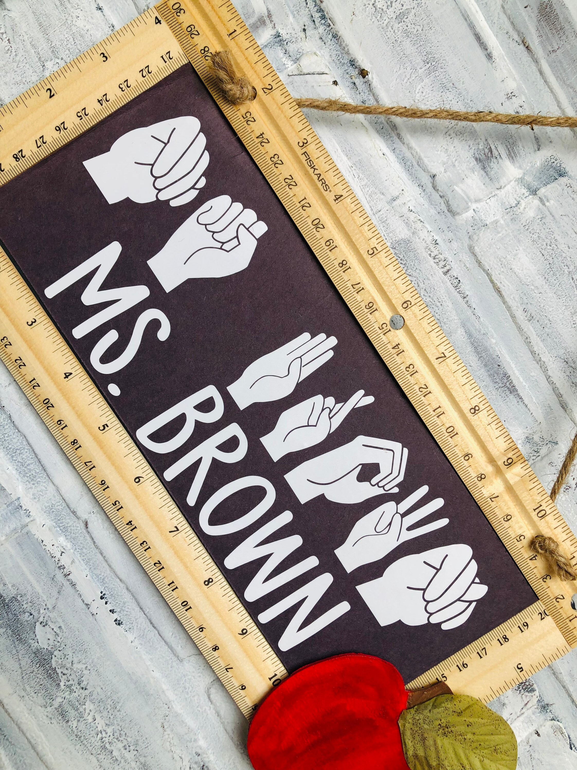 ASL Teacher Gift, Sign Language Teacher Appreciation Gift, Teacher