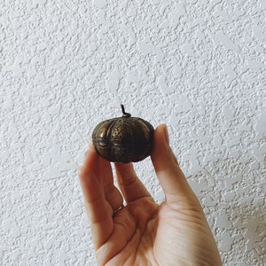 Vintage Burmese or Cambodian Metal Pumpkin or Gourd Betel Box - can be used as Ring Box