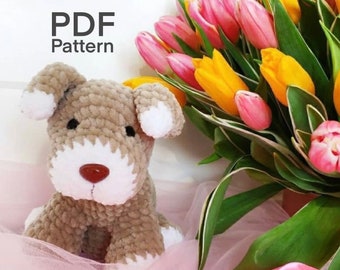 Crochet Animal Puppy Dog Pattern Amigurumi PDF Tutorial